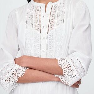 Lace-Trim Mini Dress